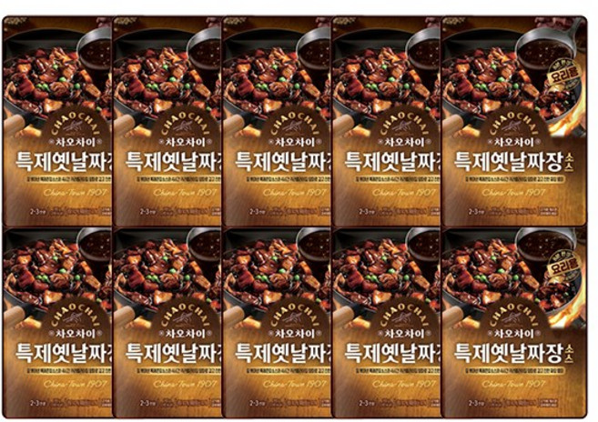 차오차이 특제짜장 소스, 165g, 10개