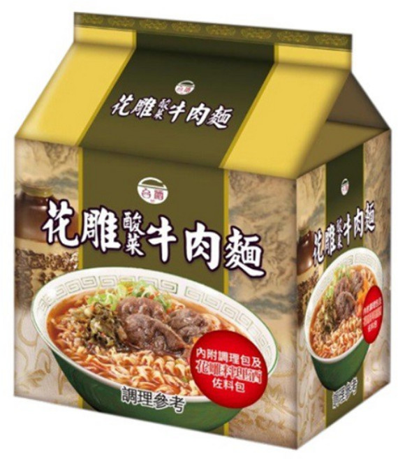 【台酒TTL】台酒花雕酸菜牛肉麵, 1個, 花雕酸菜牛肉麵 -袋裝(3包/入)
