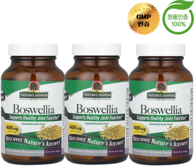 Nature's Answer 보스웰리아 추출 400mg Boswellia, 90정, 3개 - 쿠팡