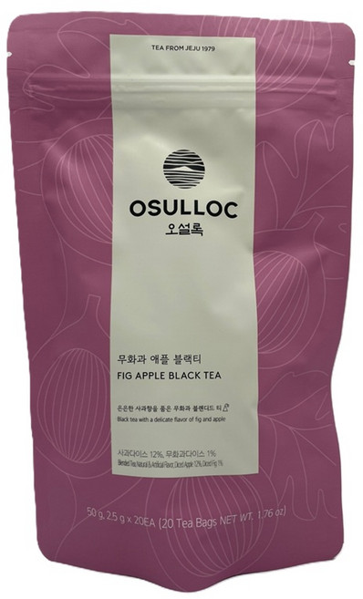 오설록 무화과 애플 블랙티 피라미드 티백, 2.5g, 20개입, 1개