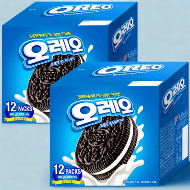 오레오 화이트크림 600g 2상자