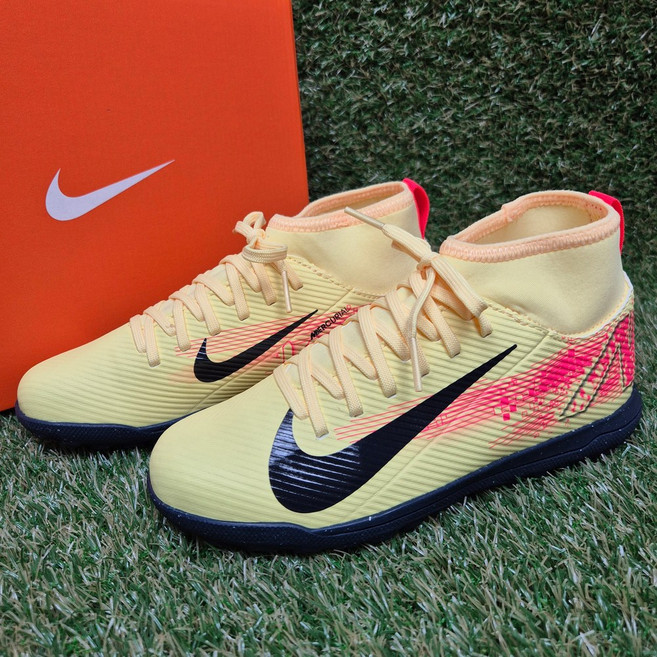 [국내매장판 A/S가능] 나이키 주니어 옐로우 풋살화 키즈 머큐리얼 수퍼플라이10 클럽 KM TF
