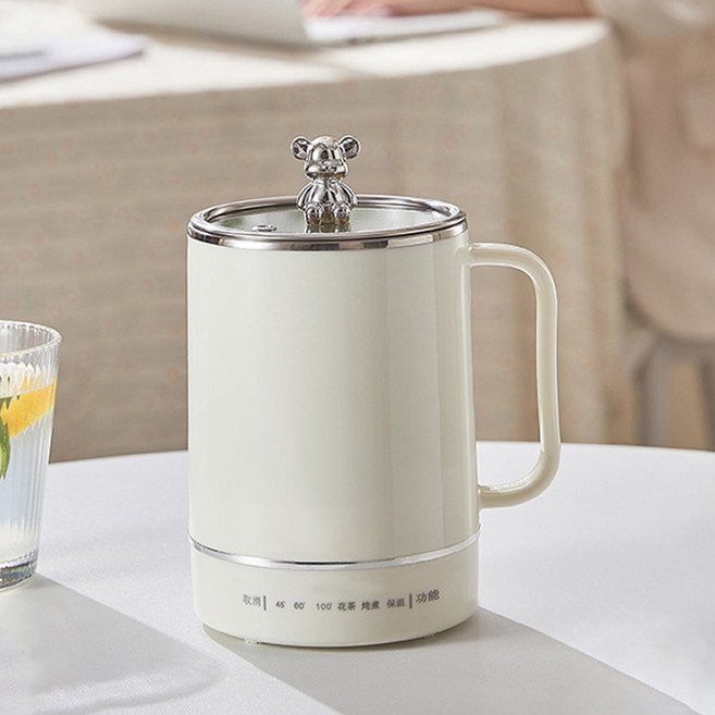 소형 전기포트 304 스테인레스 보온기능 티포트 다용도 휴대용 온수컵, 지능 버전