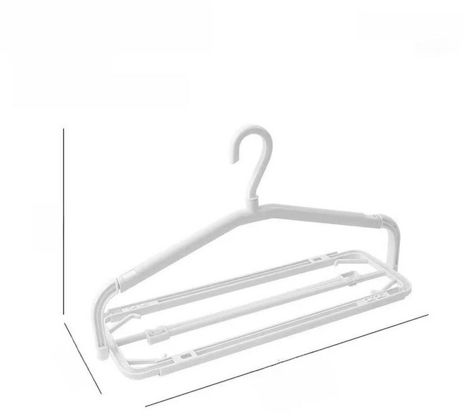 발코니 가정용 확장형 옷걸이 수건 이불 시트 건조용 미끄럼 방지 다기능 플라스틱 옷걸이, 1팩 [확장 가능한 3차원 건조 통풍 및 속건성]