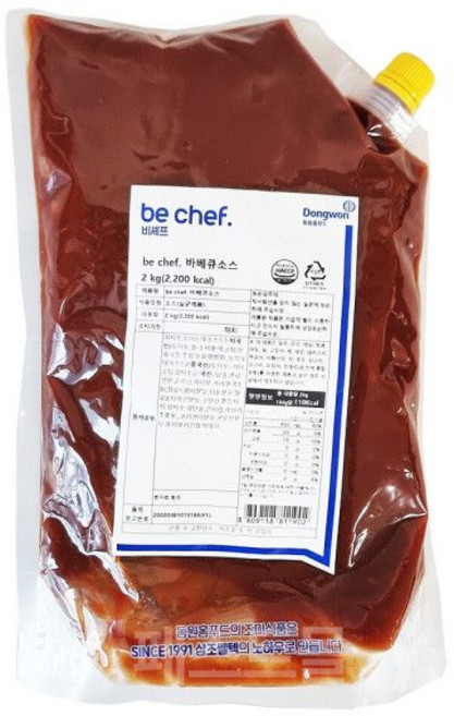 동원 일반맛 바베큐소스 2Kg 대용량 비셰프