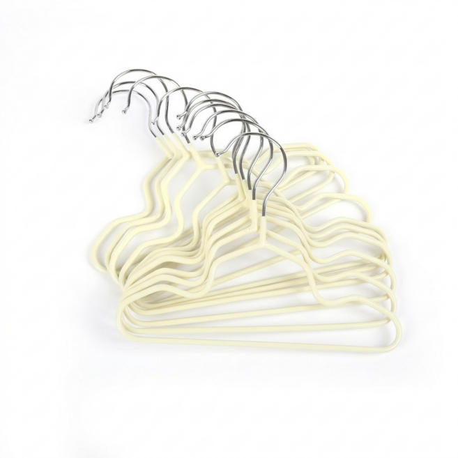 리치독스 강아지 고양이 논슬립 옷걸이, 아이보리, 10개