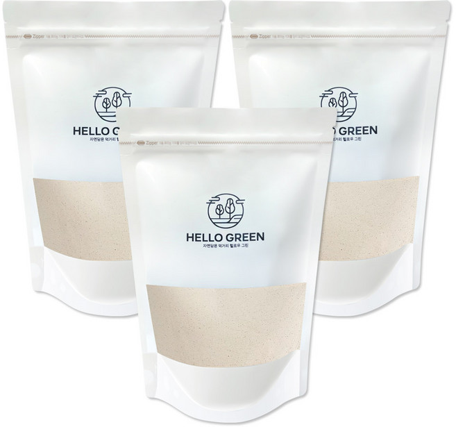 헬로우그린 국내산 돼지감자가루 뚱딴지가루, 500g, 3개