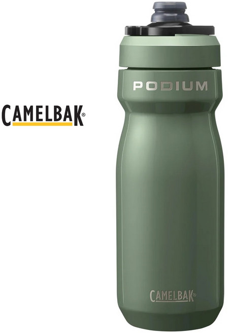 카멜백 포디움 스틸 보냉 자전거 물통 18온스 공식수입사 정품, 1개, 530ml, 모스