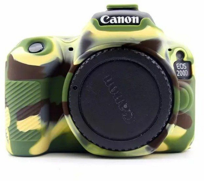 EOS R5/R6 5D Mark III 5D3 5D4 200D 6D2 7D2 실리콘 스킨 DSLR 카메라 가방 바디 케이스 용 쉘