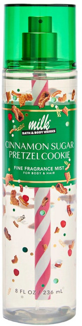 [Bath and Body works] 배쓰앤바디웍스 BBW 밀크바 시리즈 시나몬 슈가 프레첼 쿠키 바디미스트, 1개, 236ml
