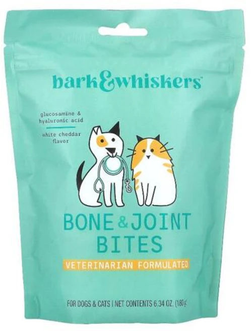 Dr. Mercola Bark & Whiskers™ 뼈 및 관절 교합체 강아지 및 고양이용 화이트 체다 180g(6.34oz), 1개 - 쿠팡