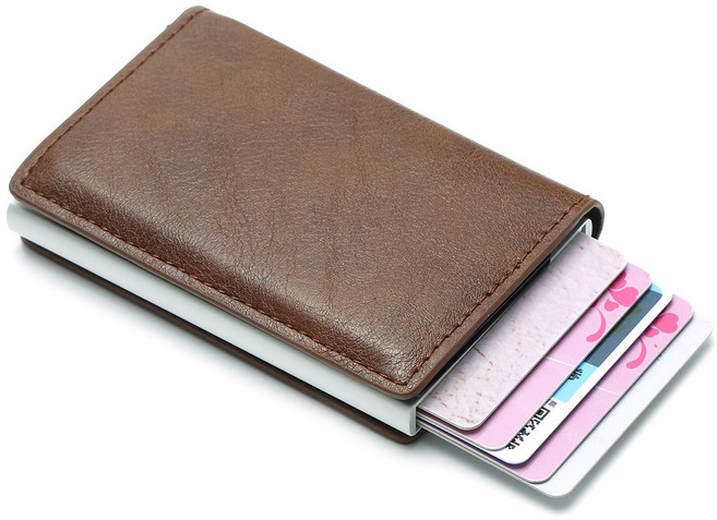 자동 카드지갑 RFID 팝업 남녀 카드지갑