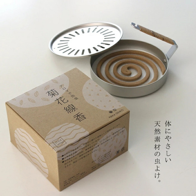 STYLE JAPAN 국화선향 일본 표준형 100% 천연 성분 모기향 택1, 1개 6시간 사용/ 10개x3봉/ 총 30개, 1