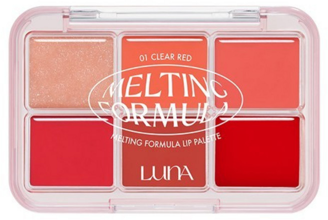 【Q家】現貨出清 LUNA 融化配方唇彩 六色唇彩盤 Melting Formula Lip Palette, 1個, LUNA六色融化配方唇彩盤