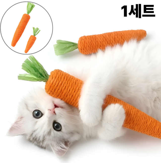 보고상점 고양이 애착인형 스크래쳐 장난감, 1세트, 주황