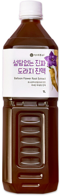 이제부터 설탕없는 진짜 도라지 진액, 1L, 1개
