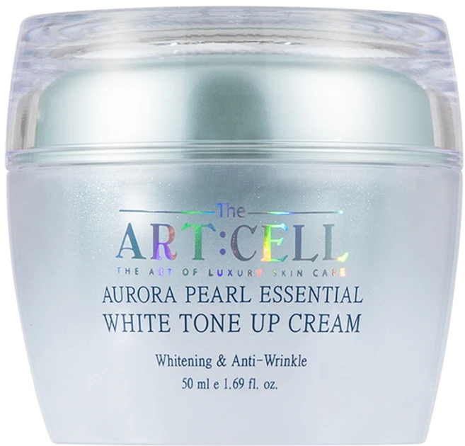 디 아트셀 오로라 진주 에센셜 화이트 물광 광채 밀착 톤업 수분크림 50ml, 1개 - 쿠팡