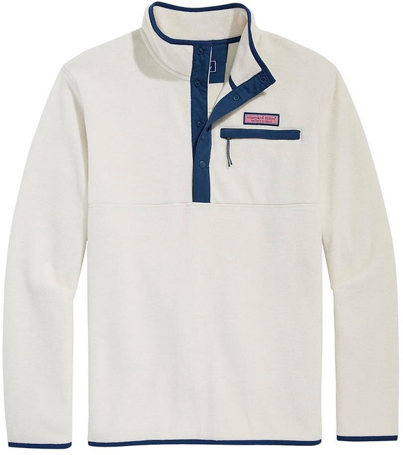 Vineyard vines 남성용 하버 플리스 쿼터 스냅 해상 네이비 XL [호환]
