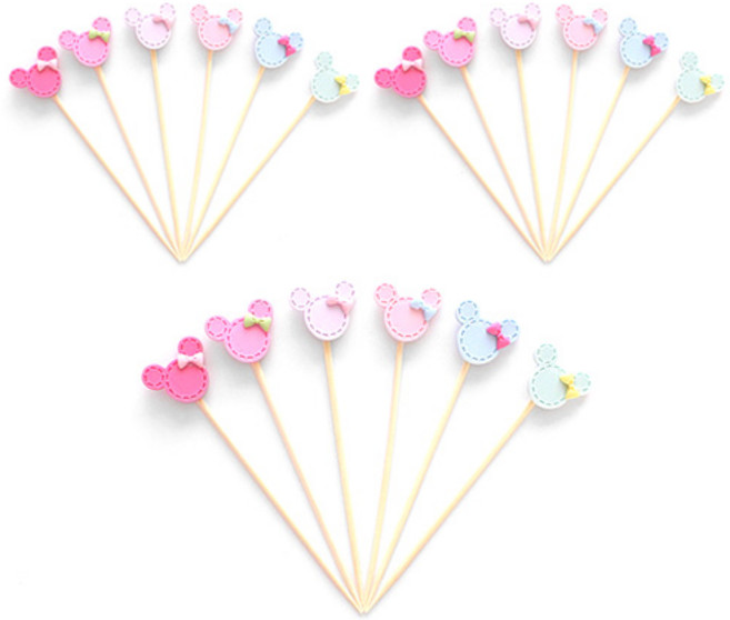 쓱싹 미키마우스 데코픽 6p, 혼합색상, 3세트