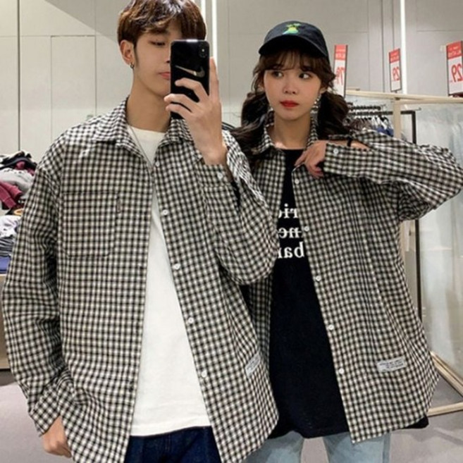 여성점퍼 데일리 남성 나들이 편한 캐주얼 카라 긴팔 셔츠 남방