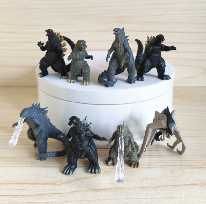 포켓몬 피규어 포켓몬스터 8pcs 고질라 액션 피규어 애니메이션 미니 모델 PVC 영화 공룡 소년을위한 5cm, 1개