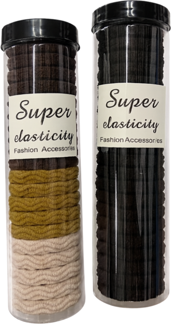 편안가온 오래 묶어도 자국 없는 부드러운 머리끈 대용량 40개입