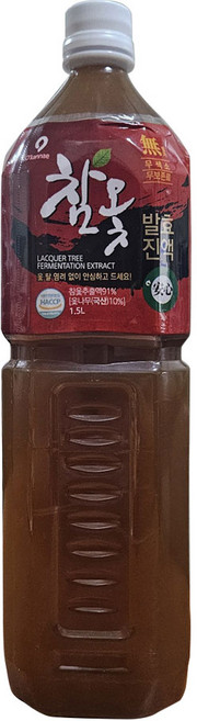 주)옻가네 옻가네 옻즙 옻물 옻국물 참옻발효진액 옻타지않는 옻진액 1.5L 1개