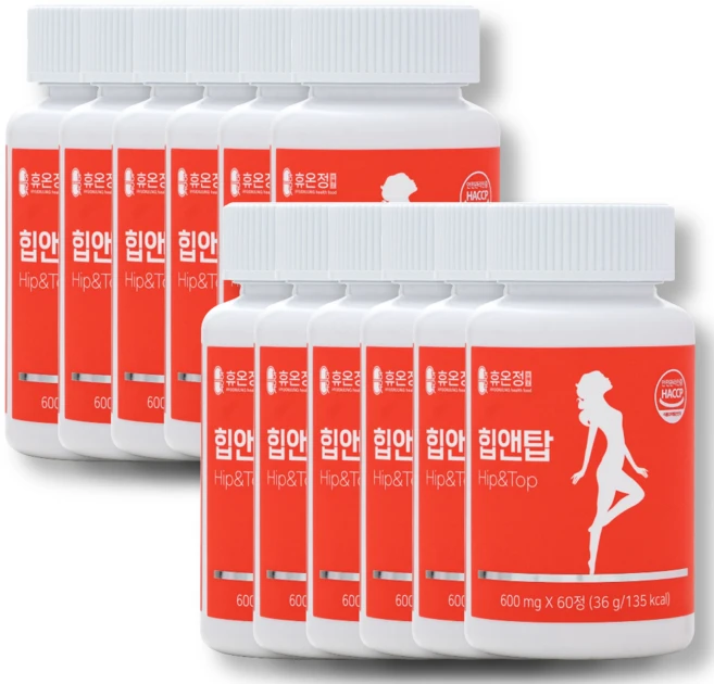 힙앤탑 60정 에스트로겐 대두 이소플라본 L-아르기닌 마카 석류, 12개 - 쿠팡