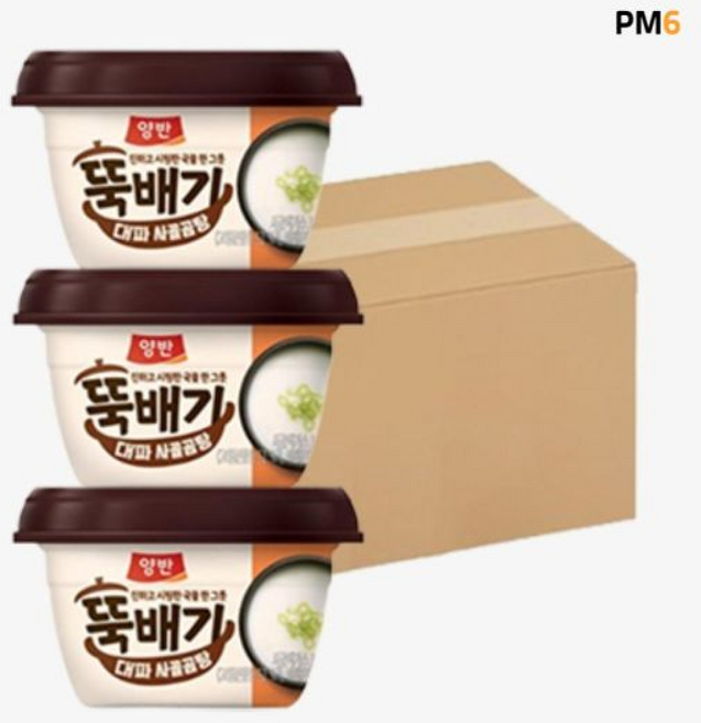 [동원] 양반 뚝배기 대파사골곰탕, 281g, 24개