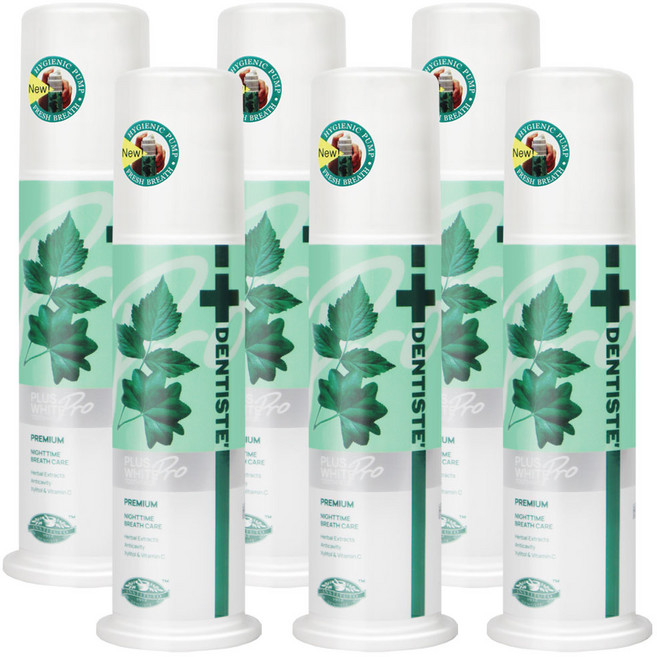 덴티스테 플러스화이트 치약, 120g, 6개