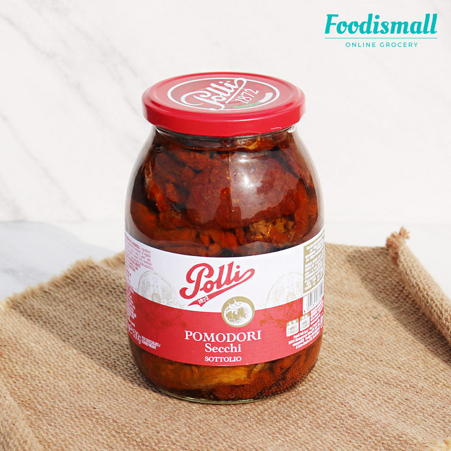 폴리 썬드라이 토마토 950g 몬탈바노 대체 150년 전통 이태리산 절임 샌드위치 피자 소스, 1개