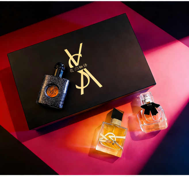 꽃의물어 프리미엄 향수 3종 선물세트 30ml*3 블랙트랙+리브르+몽파리 스타일 고품격, 1세트