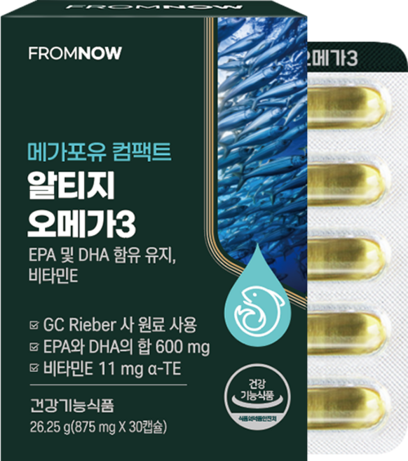 프롬나우 메가포유 컴팩트 알티지 오메가3, 30캡슐, 1개