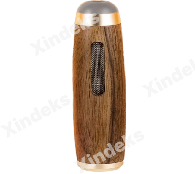 [영국기술] 휴대용 담배 냄새 차단 재떨이 차량용 재털이 흡연 담배 꽁초 보관 담뱃재 야외 떨 필요 없음 재떨이 통 휴대용 재떨이밀폐, 1개, 골드 원목