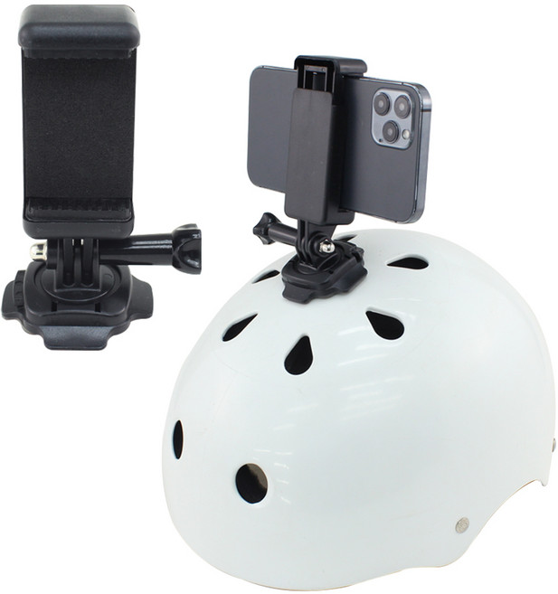 스마트폰 오토바이 헬멧 안전모 촬영 마운트 거치대, 1개