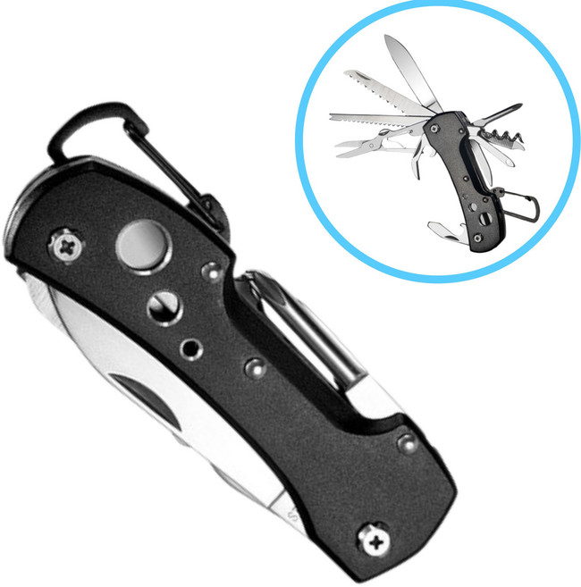 HB153 15 in 1 맥가이버칼 캠핑 등산용 다용도 칼 멀티툴 나이프, 1개