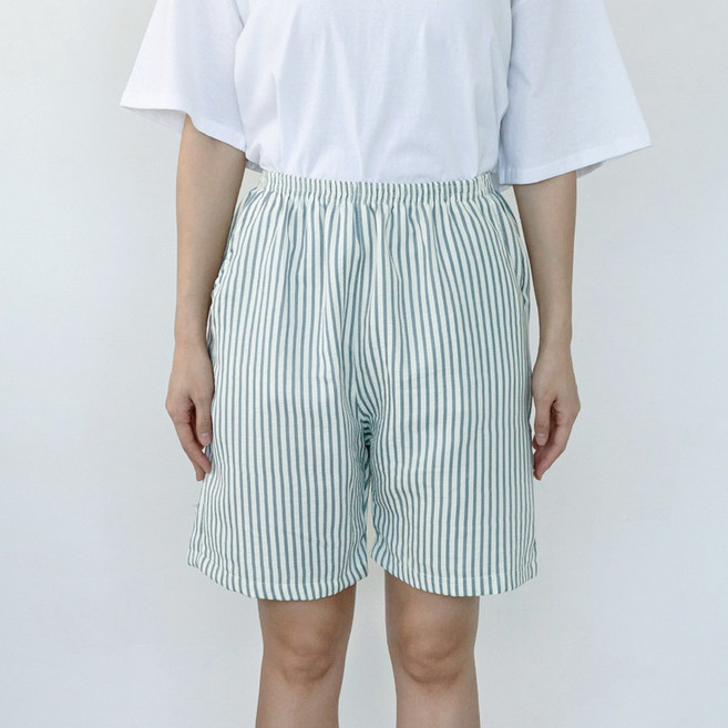 엘라운지 국산 남여공용 스트라이프 5부 7부 9부 요루 파자마 팬츠