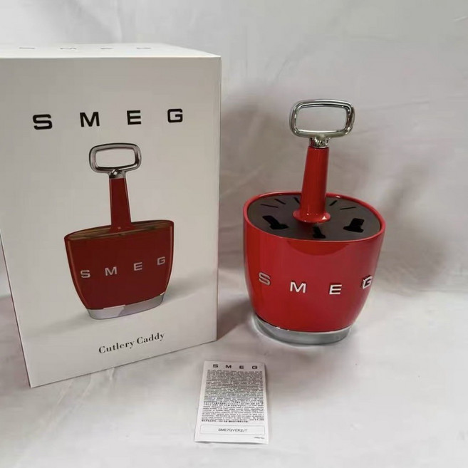 스메그 주방 수저통, 1개, 레드