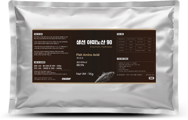 생선아미노산 1kg - 빠른 흡수 빠른 효과 청정어류 원료 아미노산 액비 제조 비료 원료, 1개, 1L