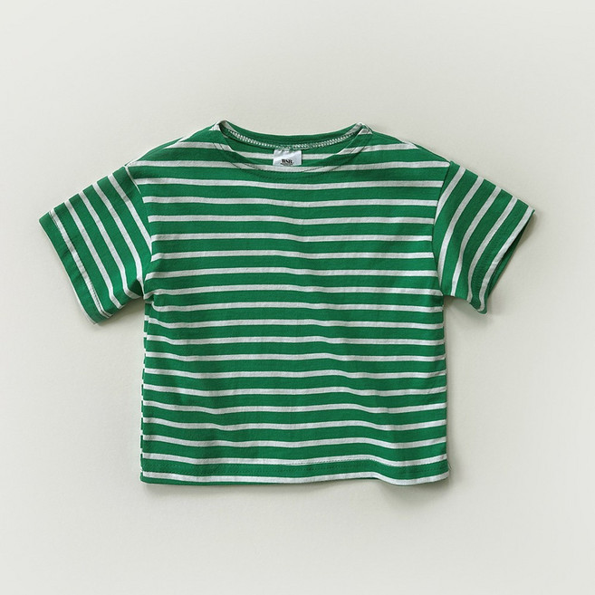 남녀공용 세인트 아동 주니어 스트라이프 반팔티 14색