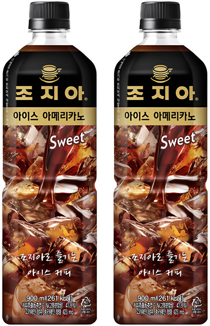 조지아 스위트아메리카노 900ml 3병 아이스커피 페트, 3개