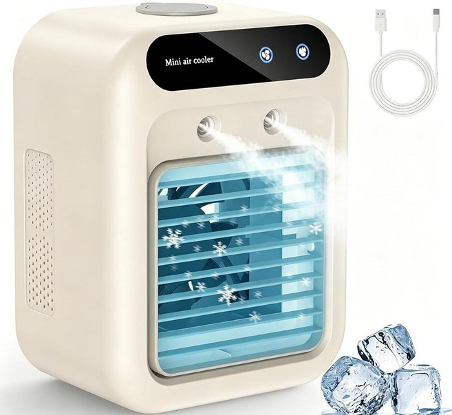 Portable Air Conditioners Portable Cooling Fan Quiet Portable AC with Water Tank Personal Air C, Portable Air Conditioners, Por