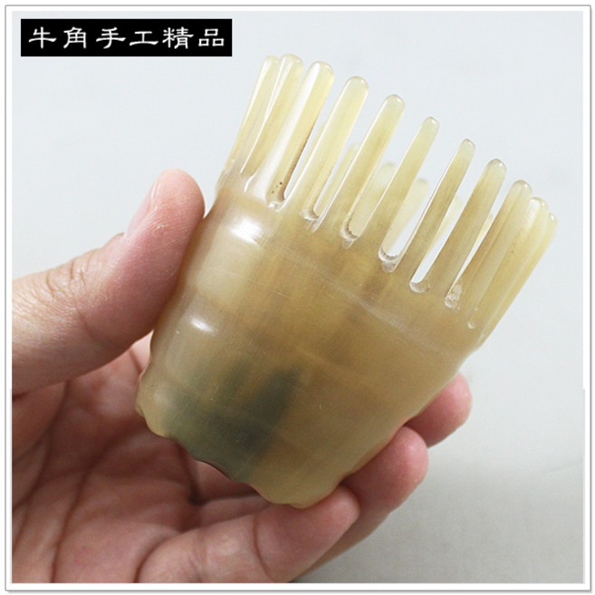 摩邦比 牛角刮痧筒 全身背部穴道按摩 頭部刮痧器, 1個