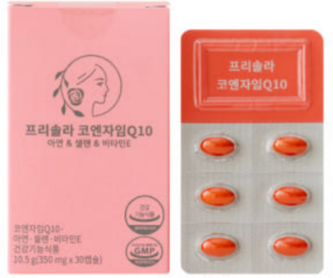 프리솔라 코엔자임Q10 임신준비 임산부 딜 항산화 코큐텐 COQ10, 1박스, 30회분