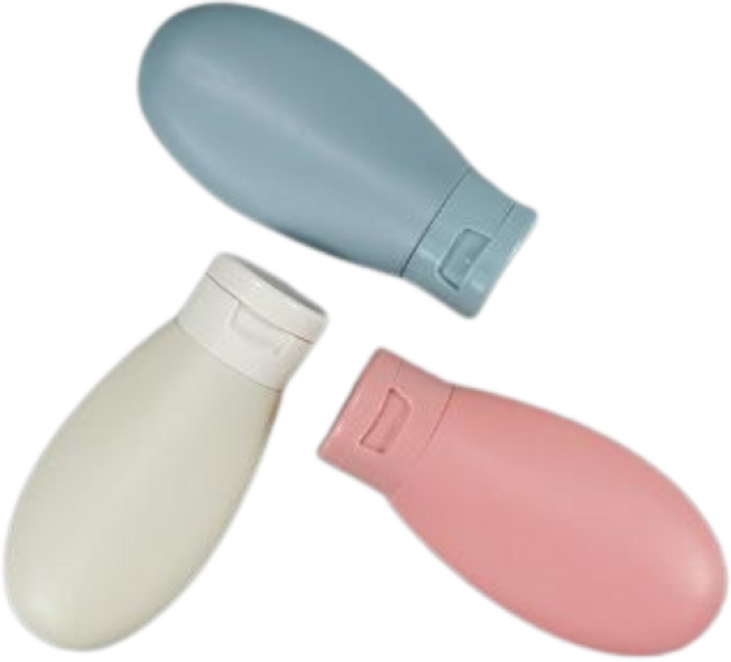 앞날창창 여행 휴대용 튜브형 공병 3종 60ml, 혼합색상, 1세트