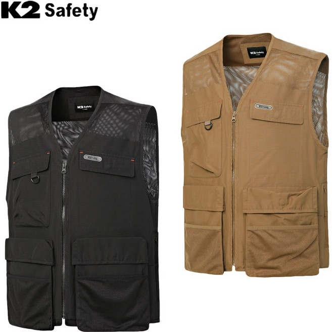 K2세이프티 여름 작업 조끼 메쉬 안전