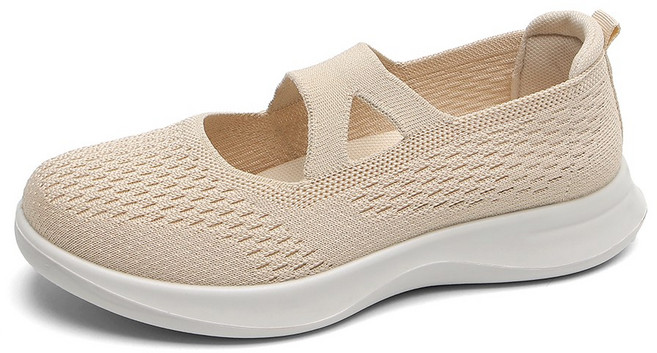 까발로 여성 니트 메리제인 슈즈 단화 슬립온 CA046