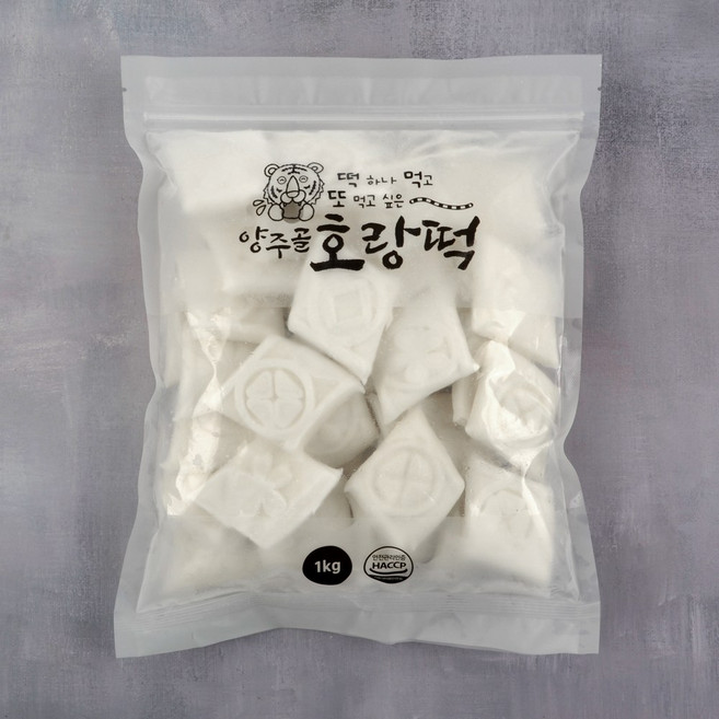 양주골호랑떡 우리쌀 옛날 흰절편 대량묶음, 1kg, 5개