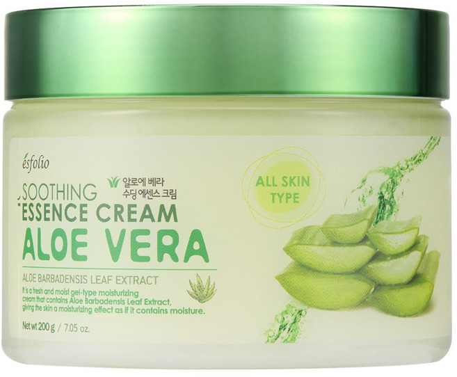 에스폴리오 알로에베라 수딩 에센스 대용량 크림 / 수분크림 진정크림 속건조, 200g, 1개