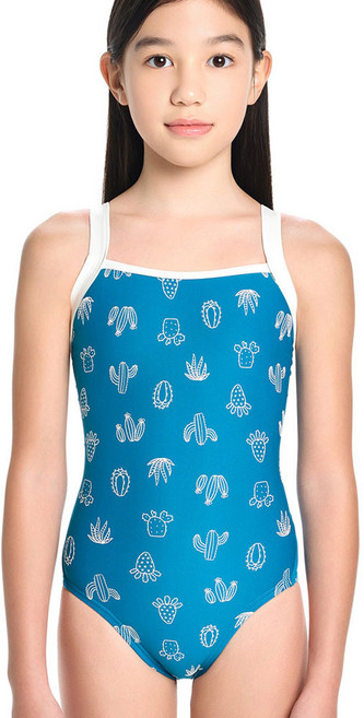 후그 여아수영복 퍼니베리 엠보스 리본크로스 수영복 모음 X-back